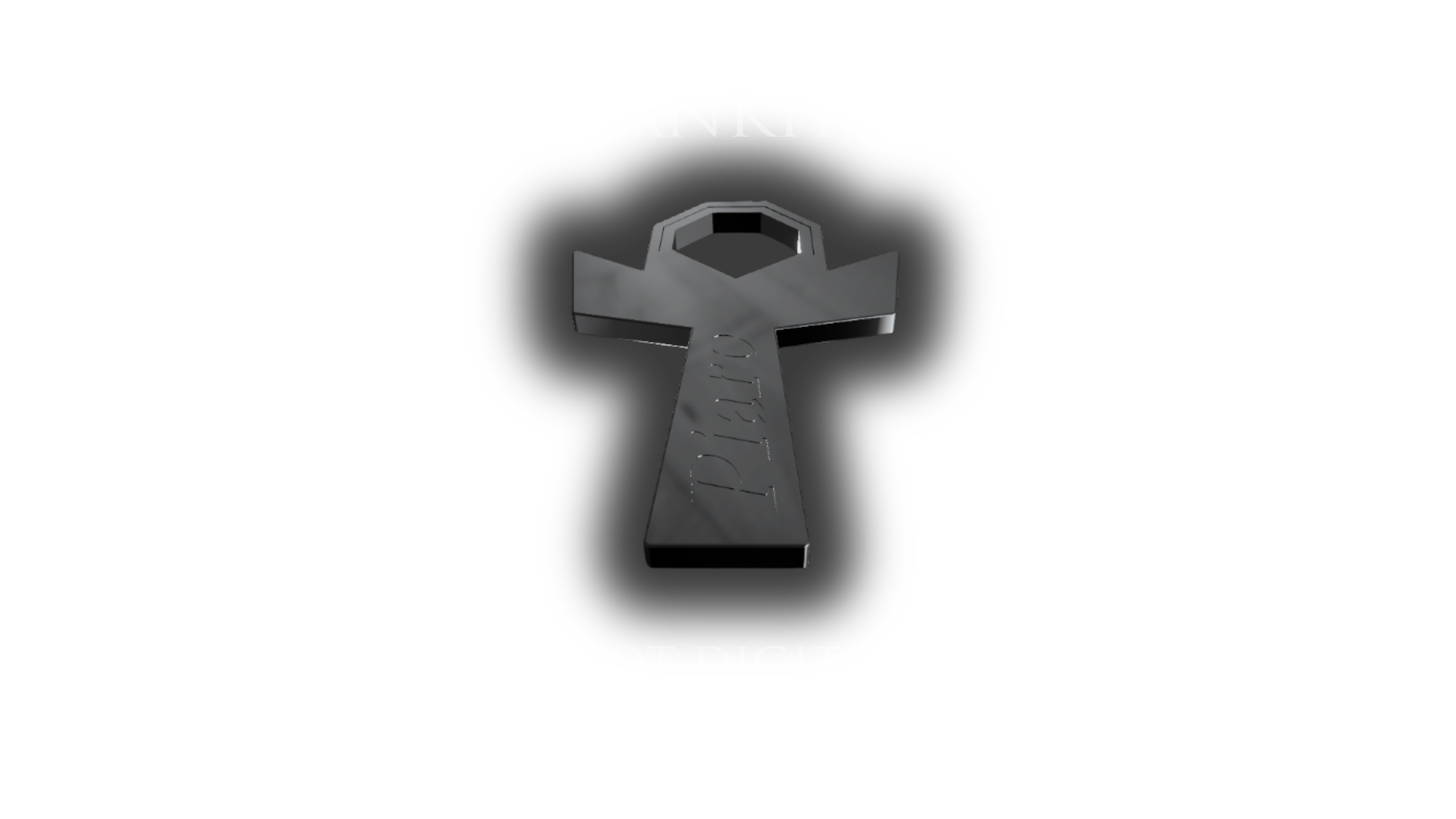Promotional text and Ankh object